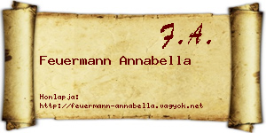 Feuermann Annabella névjegykártya